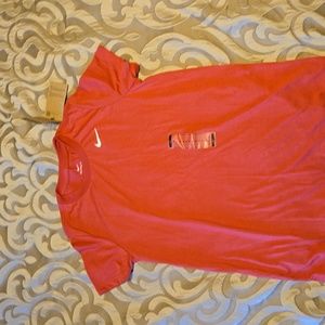 Nike maternity T-shirt size small pink
